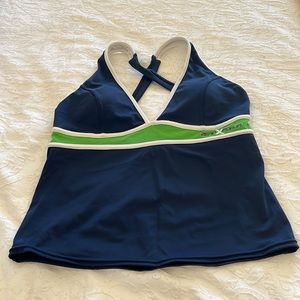 ZeroXposur - Tankini Swimsuit Top - Blue & Green - 10